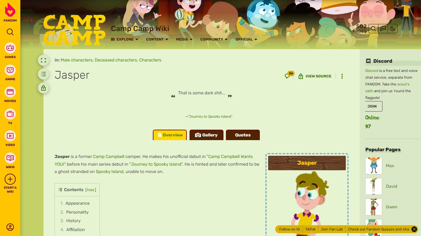 Jasper | Camp Camp Wiki | Fandom